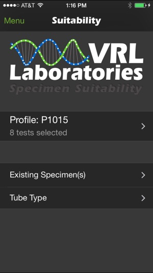 VRL Specimen Suitability(圖1)-速報App