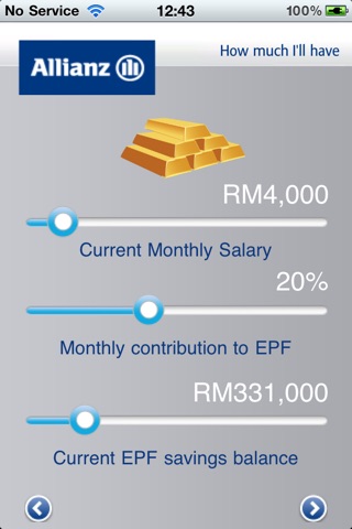 Allianz Retirement Calculator screenshot 4