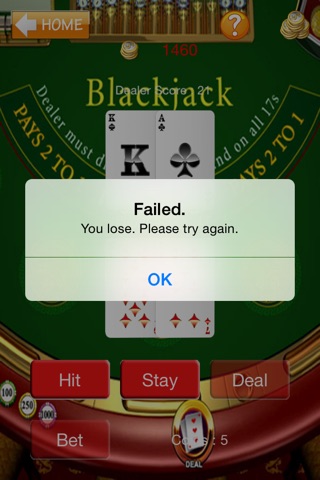 A Crazy Blackjack rules 21 Day -  Las Vegas Casino Summer Deluxe Token screenshot 4