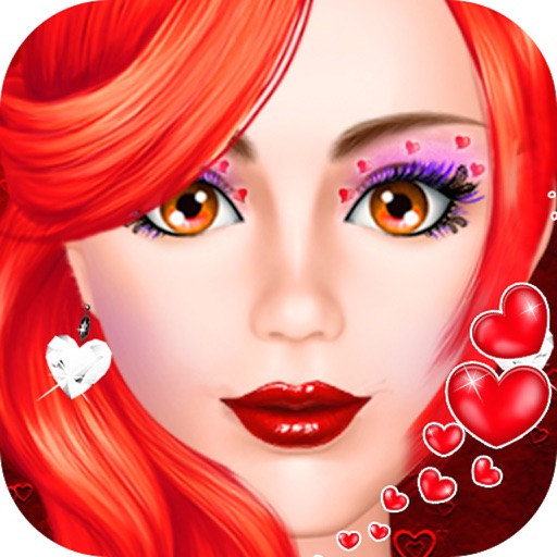 Red makeup - makeover games icon