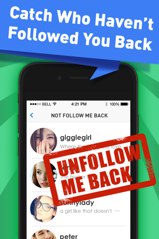 Followers Powers for Instagram - free follow and unfollow tracker app screenshot 4