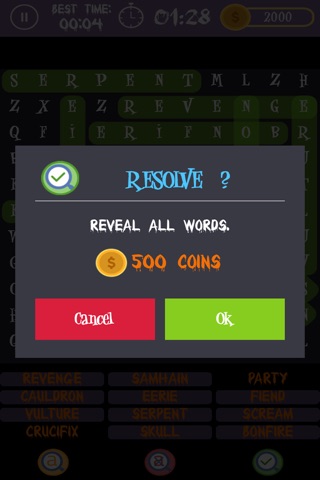 Wordzzle Pro-Halloween WordSearch Puzzles screenshot 4