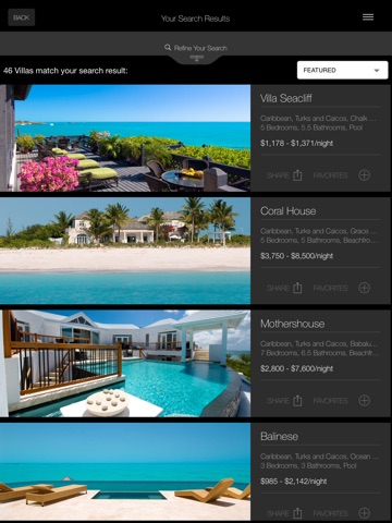 Luxury Retreats Ipad screenshot 3