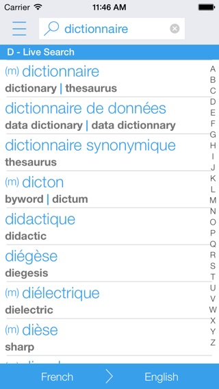 Free French English Dictionary and Translator (Le Dictionnaire Français - Anglais)のおすすめ画像1