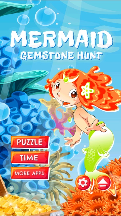 Mermaid Gemstone Hunt - HD - PRO - Connect Matching Diamonds Coral Reef Treasure Puzzle Game