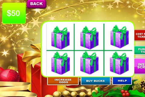 Christmas Lotto Scratch - Santa background and fun themes to play screenshot 4