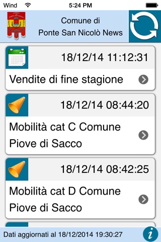News Comune Ponte San Nicolò screenshot 2