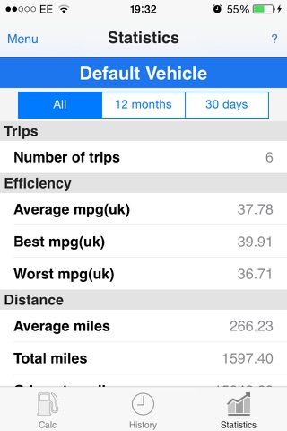 MPG Calc Free screenshot 3