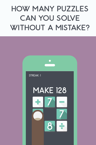 Make The Number - A Fast Paced Math Puzzle Game Like 24 For All Ages From Child To Adult That Is Better Than Flash Cards screenshot 3