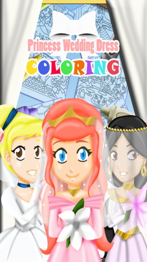 Princess Wedding Dress Coloring - Magical Makeover Book(圖1)-速報App