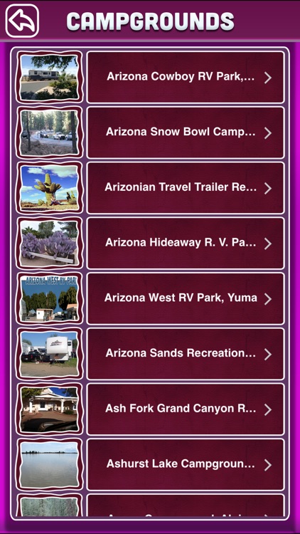 Arizona Campgrounds & RV Parks Offline Guide