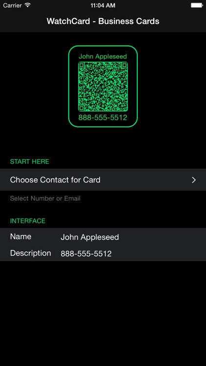 WatchCard - Business Cards for Apple Watch