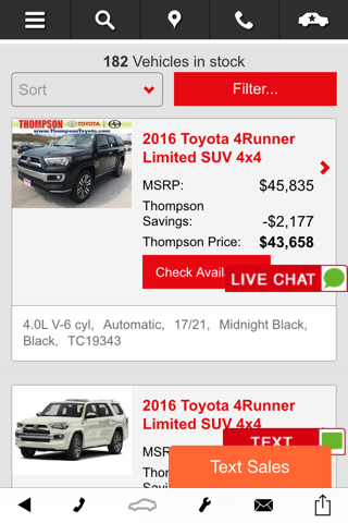 Thompson Toyota screenshot 3