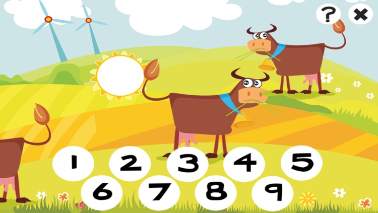 Animals of the Farm Counting Game for Children: Learn to Count Numbers 1-10