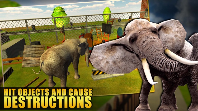 Wild Elephant Simulator 3D - Real Rampage of Angry Animal to Run & Destroy Everything