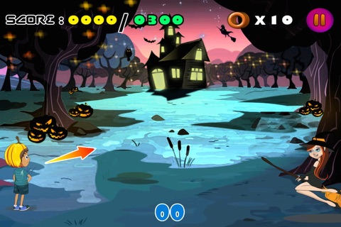 Halloween Donut Toss - The Scary Witches Academy Mania- Free screenshot 2