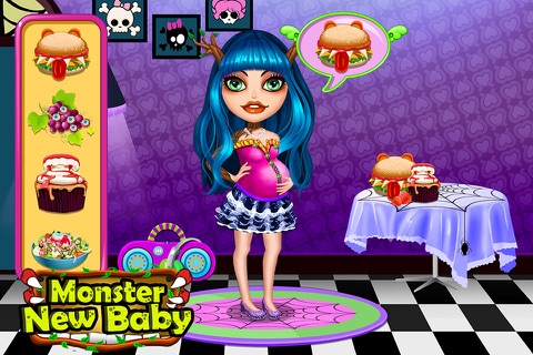 Monster New Baby Care Play House - Free Mommy Game screenshot 3