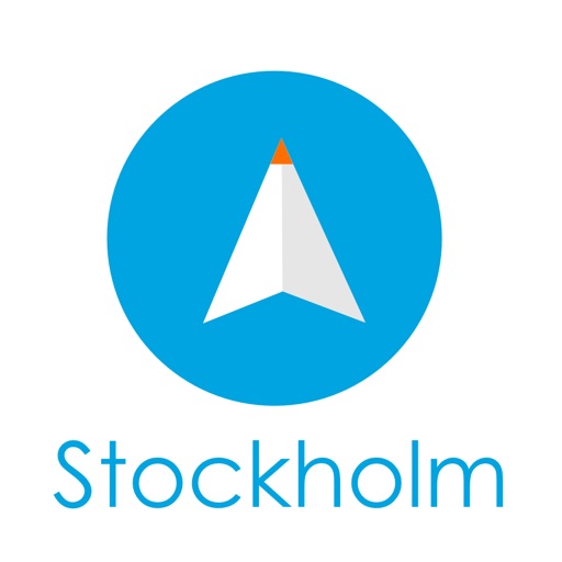 ストックホルム(スウェーデン)旅行者のためのガイドアプリ 距離と方向ナビのPilot(パイロット)