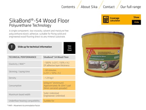 SikaBond Adhesives screenshot 3