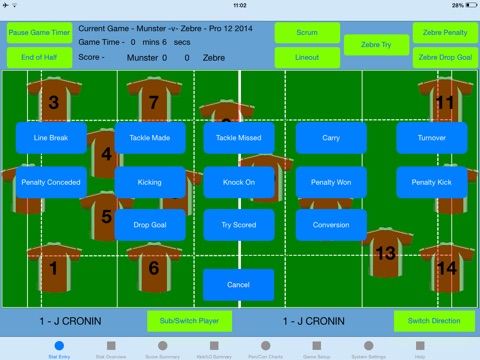 StatAPult Rugby screenshot 2