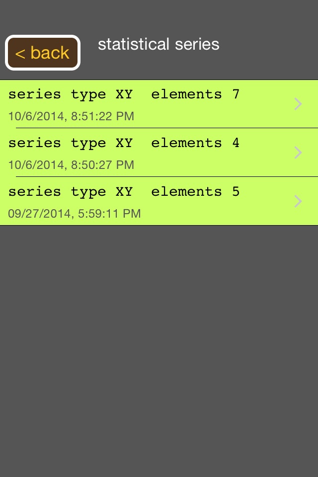 Linear regression RPN calc screenshot 2