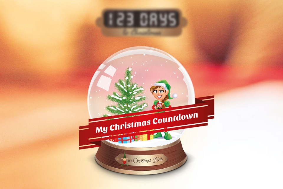 Sleeps to Christmas - A Christmas Elves Days to Christmas Countdown SnowGlobe App screenshot 3