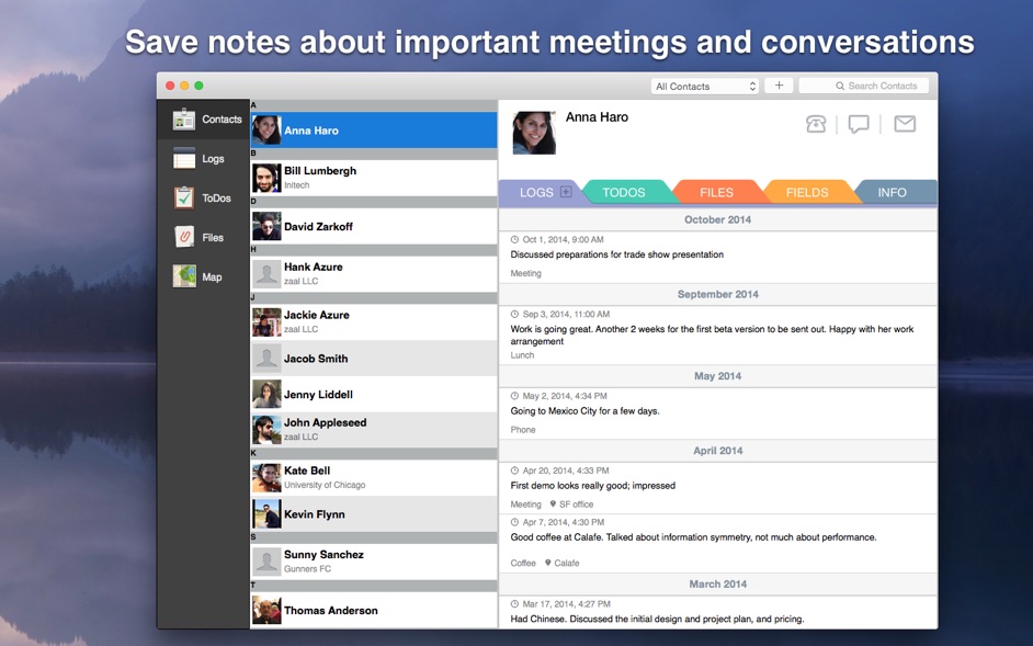 Contacts Journal CRM 1.4.4  Track your customer and client relationships