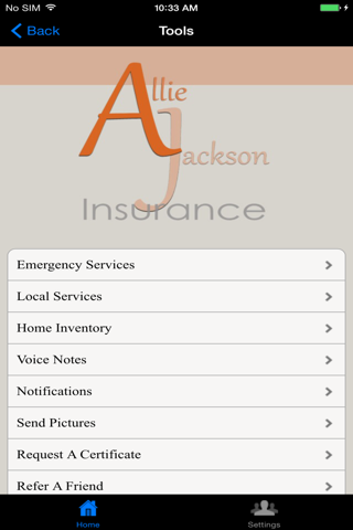 Allie Jackson Insurance screenshot 2