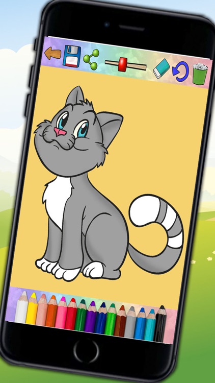 Coloring cats and kittens - drawings to paint