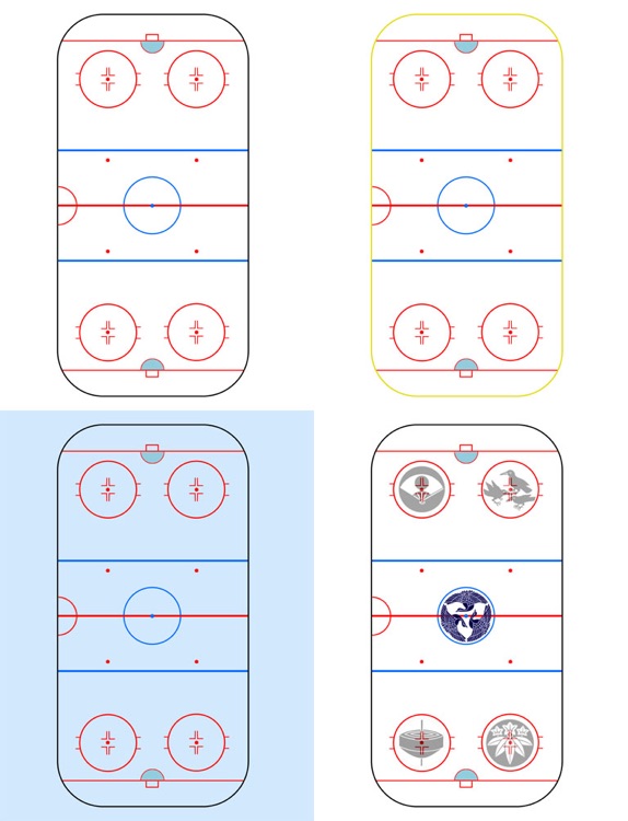 Ice hockey strategy board