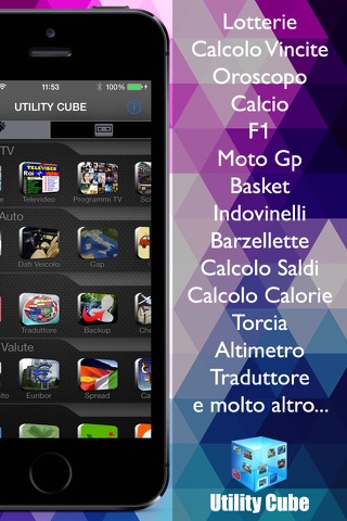 AppItaliane 60 in 1 Simple (Utility Cube italiano calcolo e ricerca cambio saldi e punti patente bollo targa ) screenshot 3