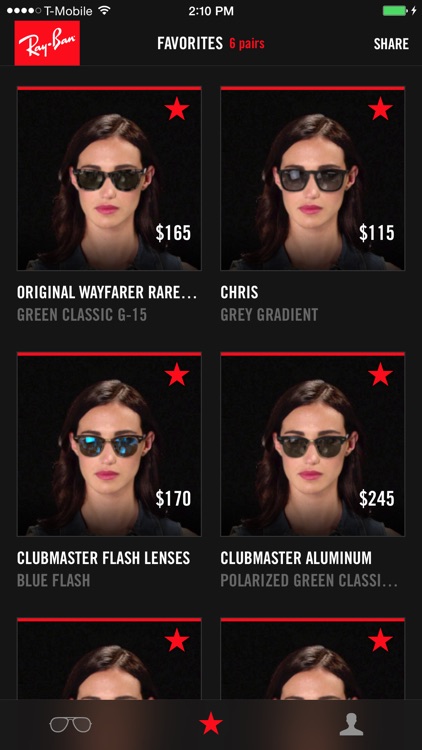 ray ban virtual model