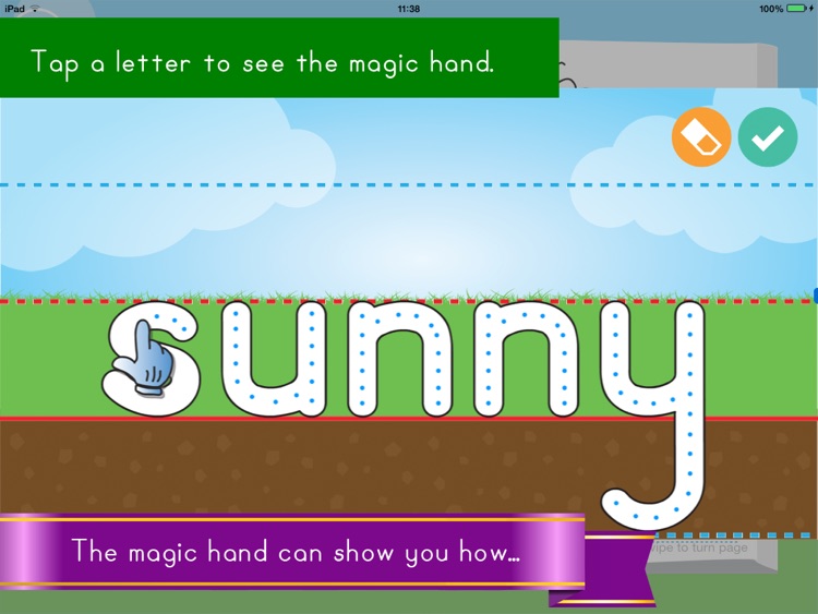 My Weather Book Pro - Letter Shape Tracing Activity