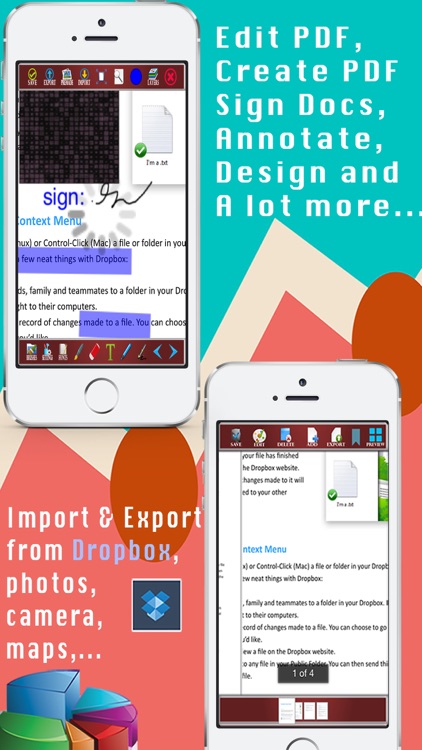 Edit PDF & Convert Photos to PDF - Edit docs, images or sign documents for Dropbox
