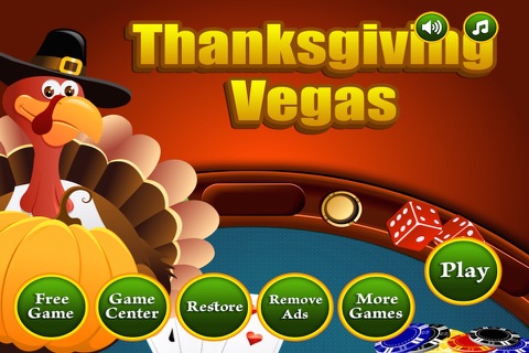 21+ Happy Thanksgiving and Holiday Blackjack Cards Games Pro screenshot 3