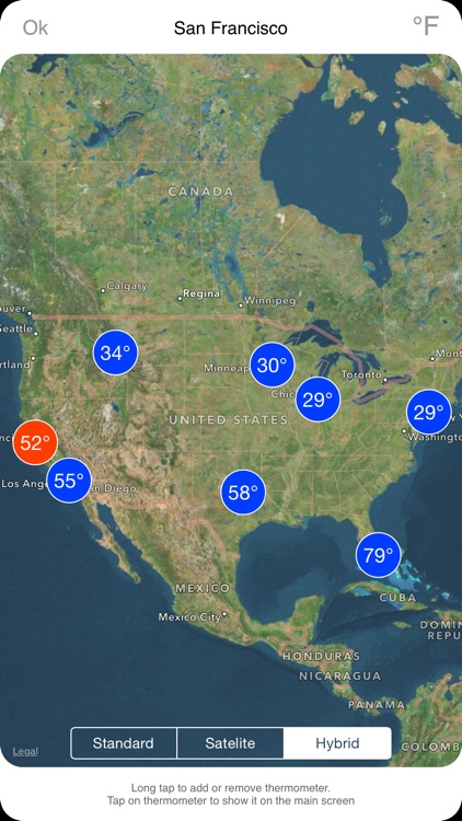 Thermometer Deluxe - Weather on The Map With Charts and Forecast