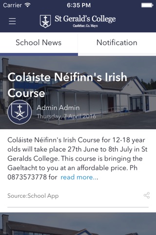 St. Gerald's College screenshot 2