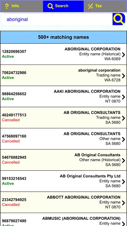 Tax ABN GST DGR Check