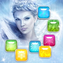 Ice Princess Frozen Snowflake matching Puzzle Game