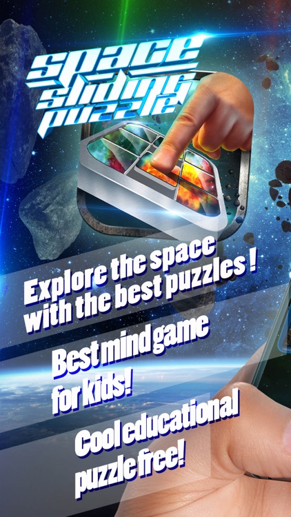 Space Slide Puzzle Free – Cool Tile Sliding Brain Game for Kids with Stars and Planets