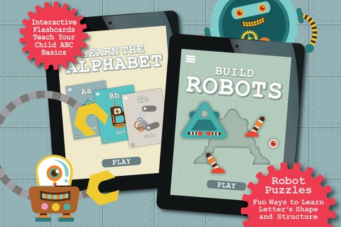 Alphabots ABC - Alphabet learning games & activities for preschool kids screenshot 2