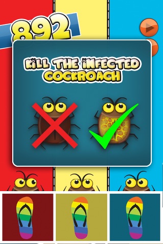 Cockroach Vs Slippers - Little insects attack and crazy smasher & hunter game screenshot 3
