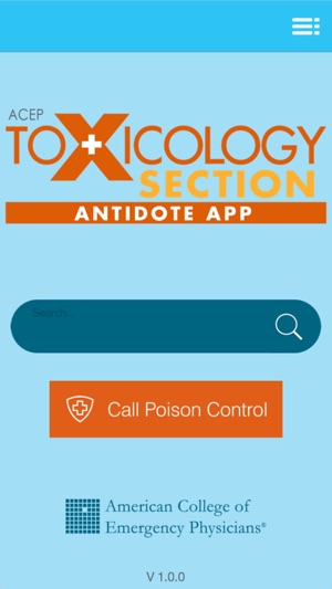 ACEP Toxicology Section Antidote App