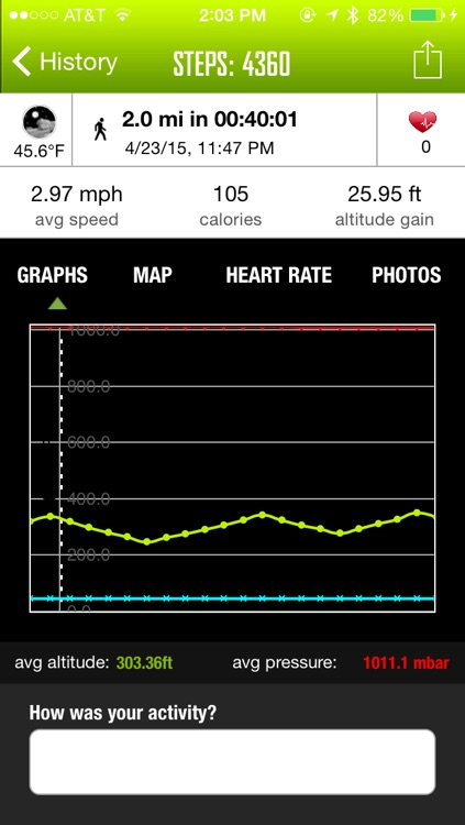 WeatherRun: Cycling, Walk, Hike Tracker, Altimeter- using Barometer, logger with Pebble Watch, Heart Rate monitor, M8 Motion Steps