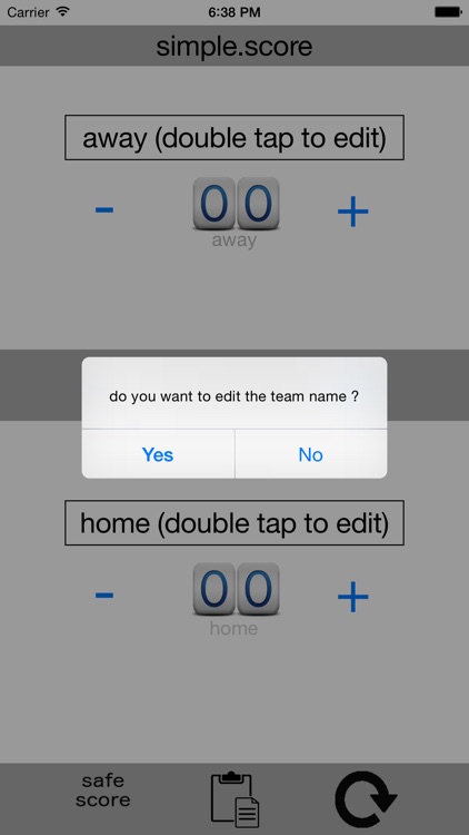 Simple Score - the simplest way to keep score from the bleachers