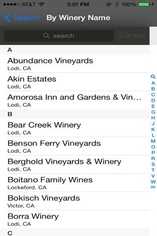 Lodi Central Valley Winery Finder screenshot 3
