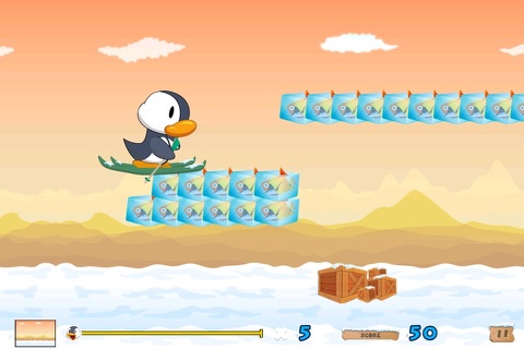 Penguin Avalanche Run Pro screenshot 2