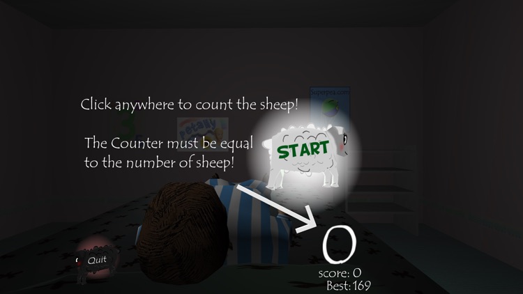 Sheep Sleep, A Hardcore Game Hell.. Learn to count sheep to help the boy deepen his dream. screenshot-0
