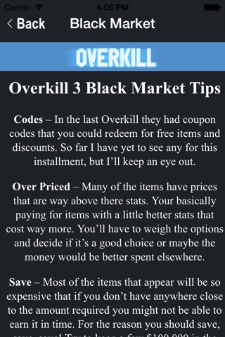 Guide For Overkill 3 Edtion screenshot 4