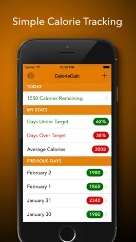 Game screenshot CalorieCalc - Fast & Simple Calorie Counter, Stay Fit And Healthy mod apk